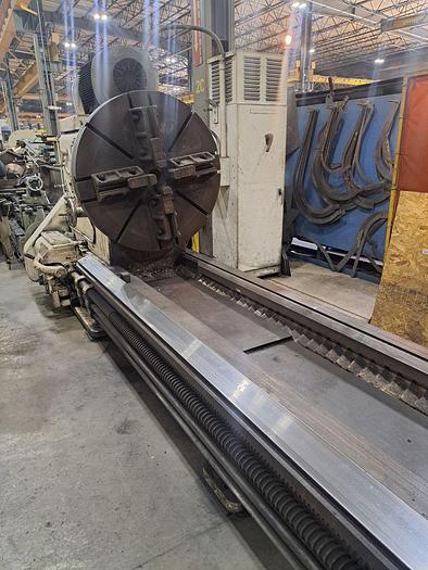 Used LeBlond Engine Lathe, Model NT, 60" Swing, 288" between centers, 42" Swing over cross slide, 100 HP, 160 RPM