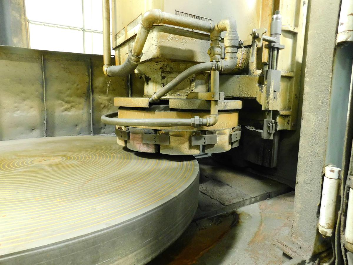 Used Mattison Rotary Surface Grinder, 84" Chuck, 32" Under Wheel, 150 HP, 1968