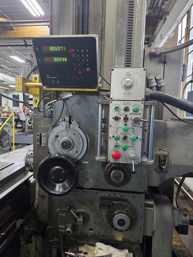 Used DeVlieg Jig Mill, Model 4H-96, X Travel 96", Y Travel 72", Z Travel 24", W Travel 30", 25 HP, 21-1000 RPM