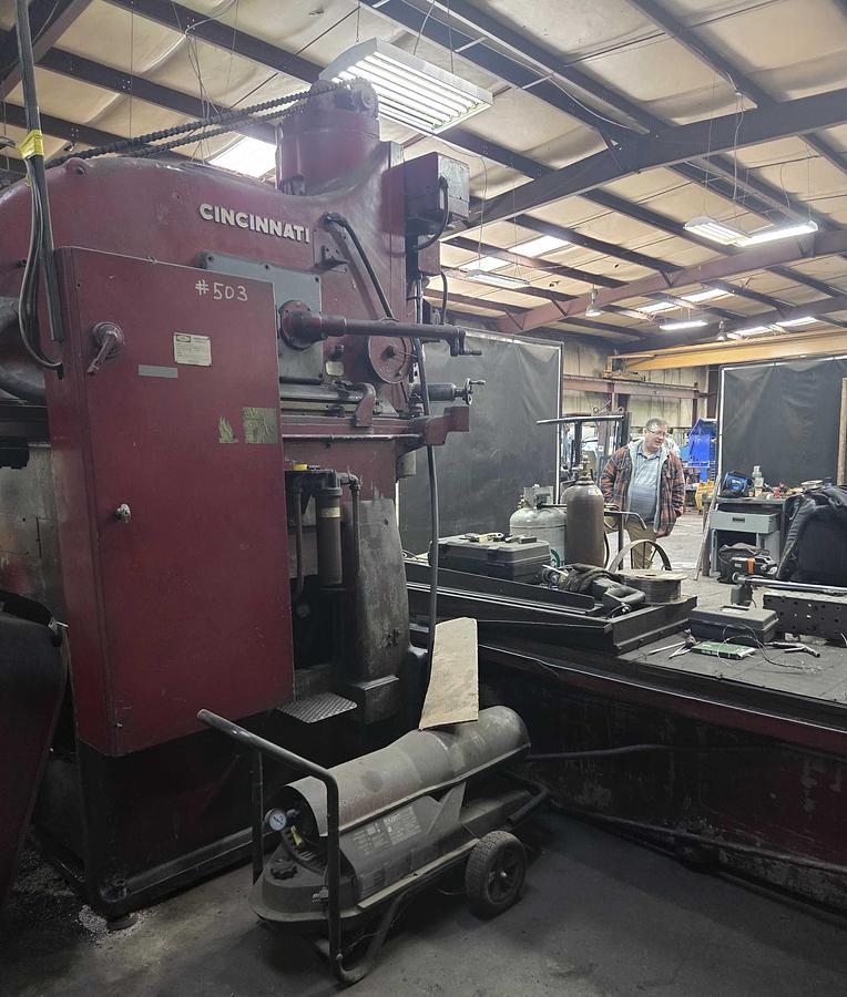 Used Cincinnati Milacron Heavy Duty Milling Machine, Model Hydrotel, 28" X 157" table, 144" of table travel, 1800 RPM, 30 HP 