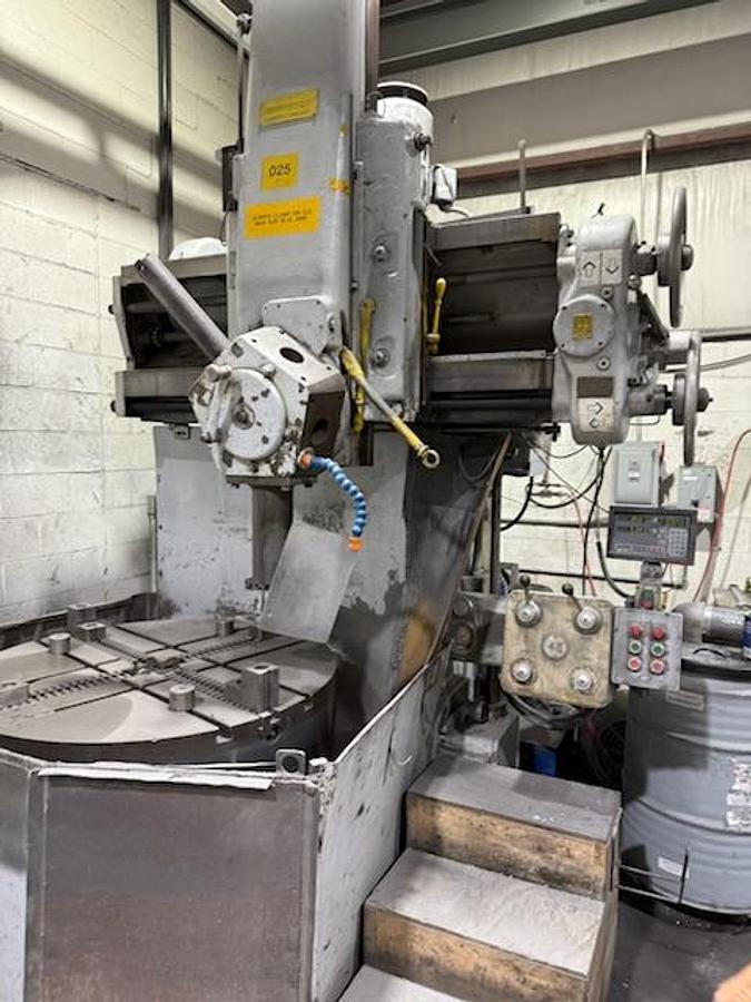 Used Webster Bennet Vatical Turret Lathe, 48" Table, 56" Swing, 3-125 RP, 20 HP, Pendant control