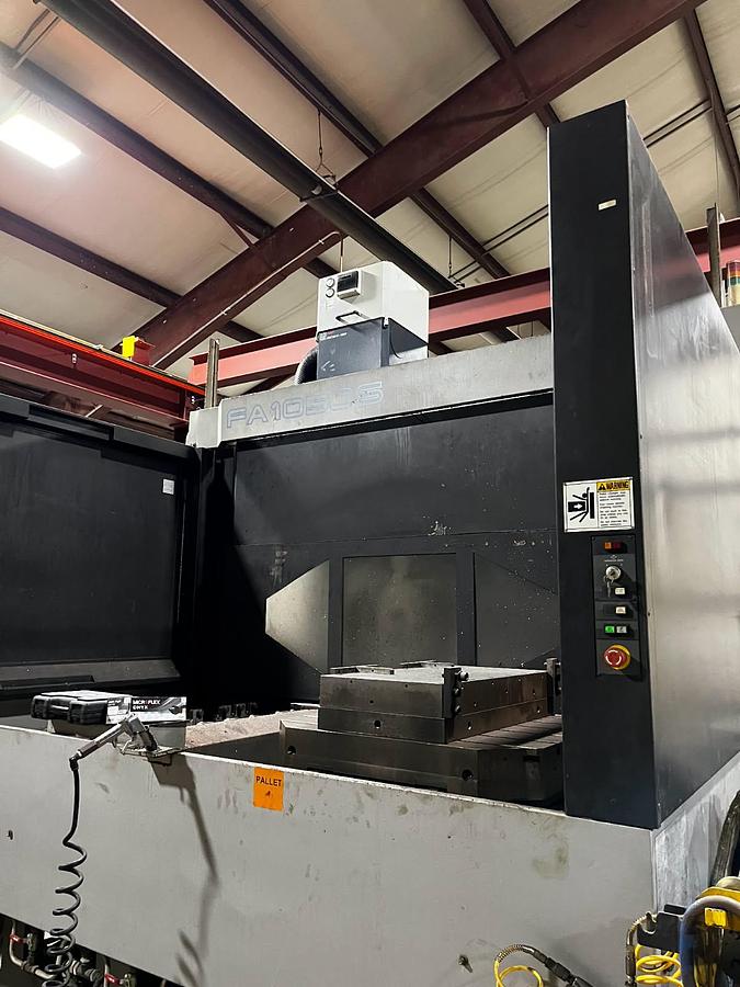 Used Toyoda Horizontal Machining Center, Model 1050SS, Pallet Size 41.3" X 41.3", X Travel 63", Y Travel 55", Z Travel45.2", 120 ATC, Fanuc