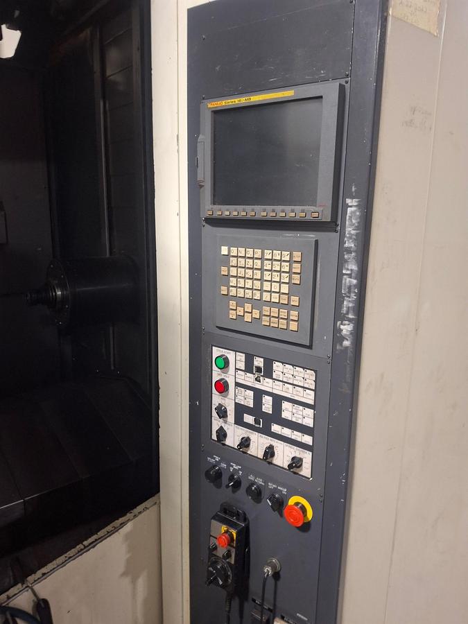 Used Nigata Model SPN 63, 24.5" X 24.5" Pallet, 39.4" X Travel, 34.5" Y Travel, 31.5" Z Travel, 30 HP, 12,000 PRM, Fanuc 16M
