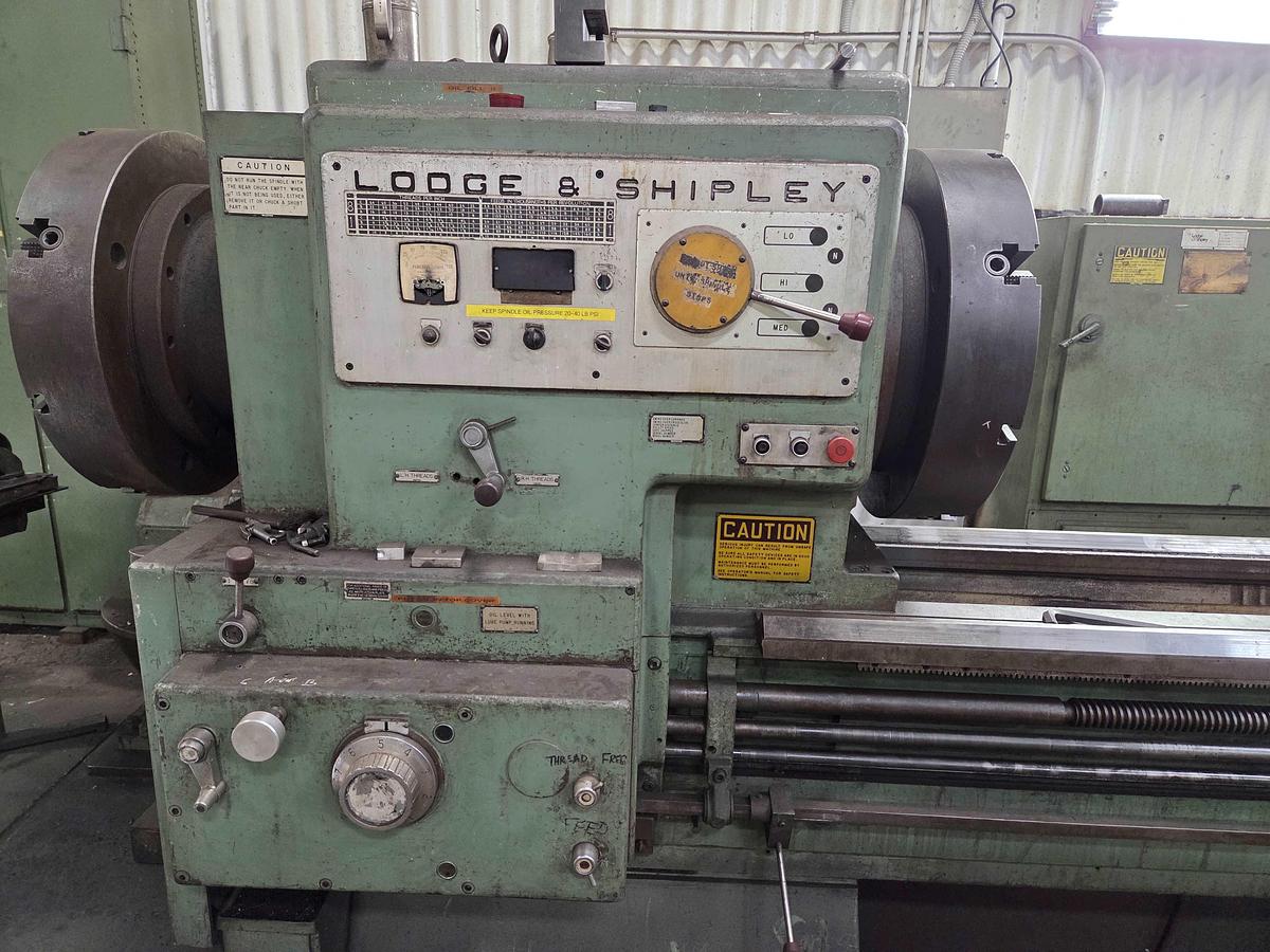 Used Lodge & Shipley Heavy Duty Engine Lathe, Model 2XE-3220, 36" Swing, 288" Between Centers, 40 HP, 600 RPM, 13.5 Spindle Bore.