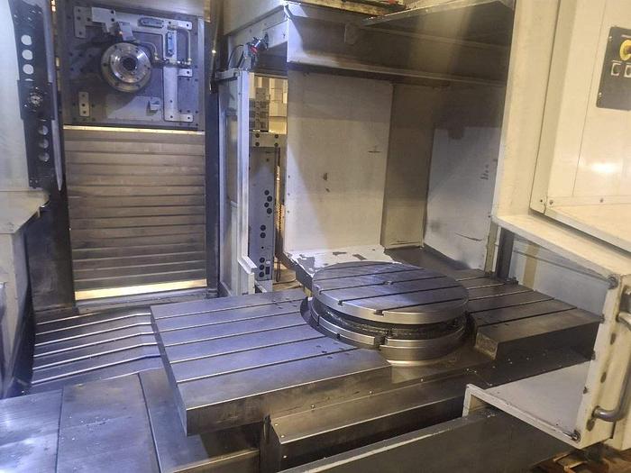 Used HAAS Horizontal Machining Center, Model EC 2000,  Table 36" X 84", X Travel 84", Y Travel 40", Z Travel 32", 30 HP, 6000 RPM, Built In Rotary Table, HAAS CNC