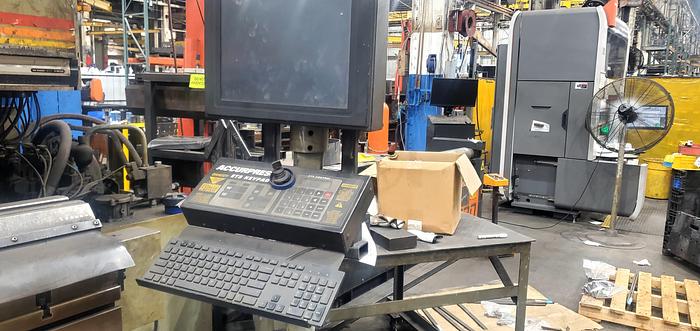 Used Accurpress Press Brake, Model 760014, 600 Ton Capacity, 168" Bed, Programmable back gage