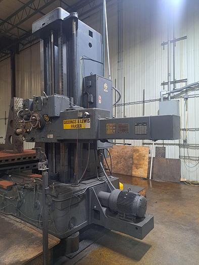 Used 5 " Giddings & Lewis Table Type Boring Mill, Model 70A-D5-T, Table 48" X 96", X Travel 84", Y Travel 72", Quill Travel 36", 20 HP, 975 RPM