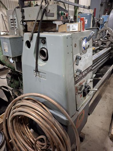 Used South Bend Engine lathe, Model 22" Turnado, 22" Swing, 80" Between Centers, 1800 RPM Spindle, 15" Chuck, 3" Spindle Bore