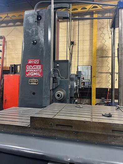 Used 4" DeVlieg Horizontal Jig Mill, Model 4H-120, X Travel