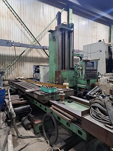 Used 5" Giddings & Lewis CNC Table Type Boring Mill, Table Size, 48" X 122", X Travel 120", Y Travel 72" Z Travel(quill) 36", Saddle Travel 36" 30 HP, 1000 RPM, AutoCon CNC