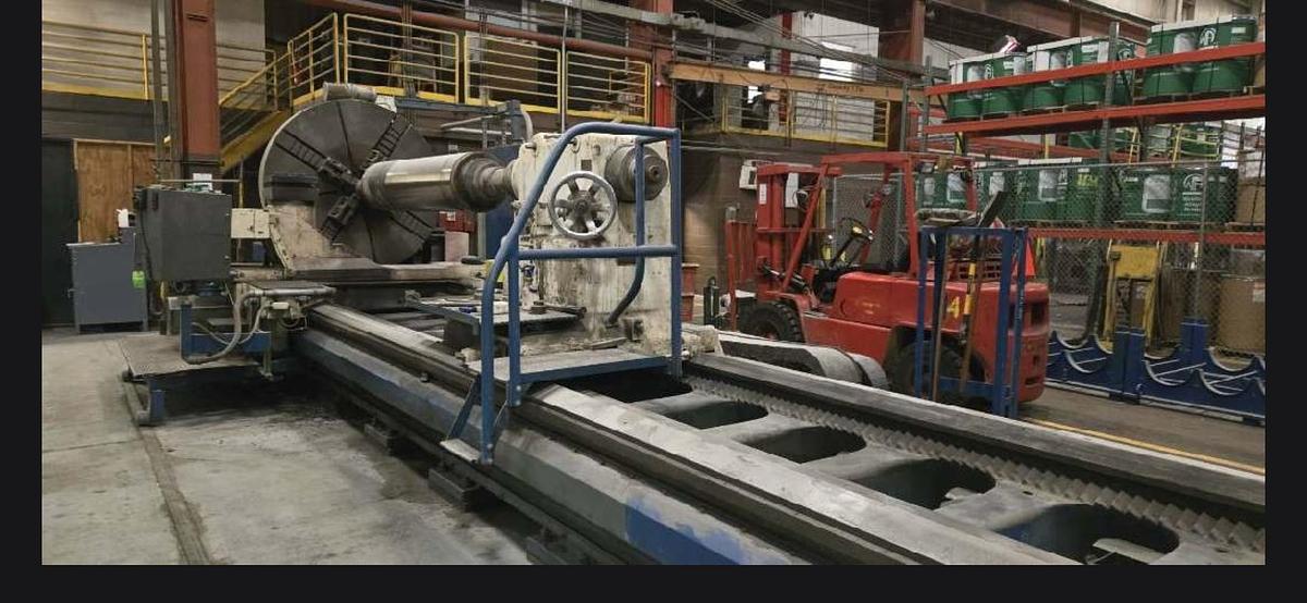 Used LeBlond Heavy Duty CNC Lathe, 84" X 288", 60" SOC, 100 HP, Fanuc 18