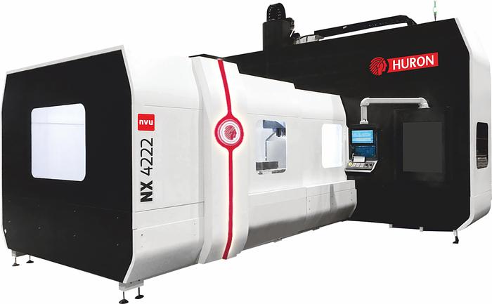 Used Huron NX Series High Performance Double Column Vertical Machining Center NX-4222, 79" X 137" Table, X Travel, 165" Y Travel 108.5", 55 HP 10,000 RPM