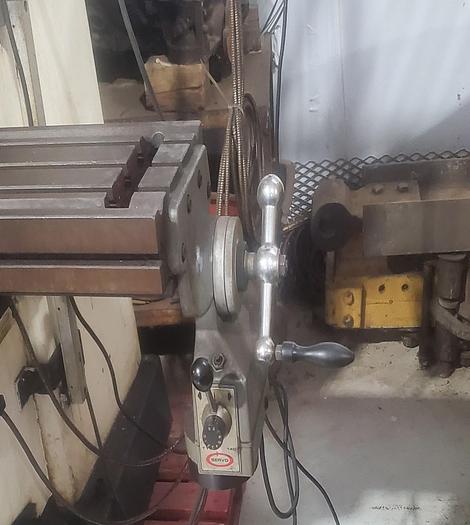 Used Lagun Vertical Milling Machine, Model FTV 2, 12" X 53" Table, 30" Table Travel, 3 Axis DRO, Power Feed.