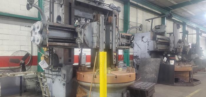 Used King Vertical Boring Mill, 72" Table,