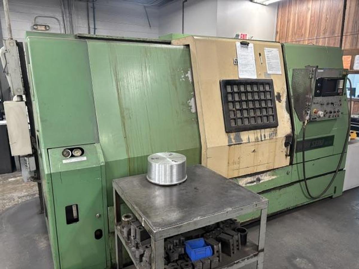 Used Mori Seiki,SL 35, Swing 23.5", Distance Between Centers 60", 1990, Fanuc 10T, 17873