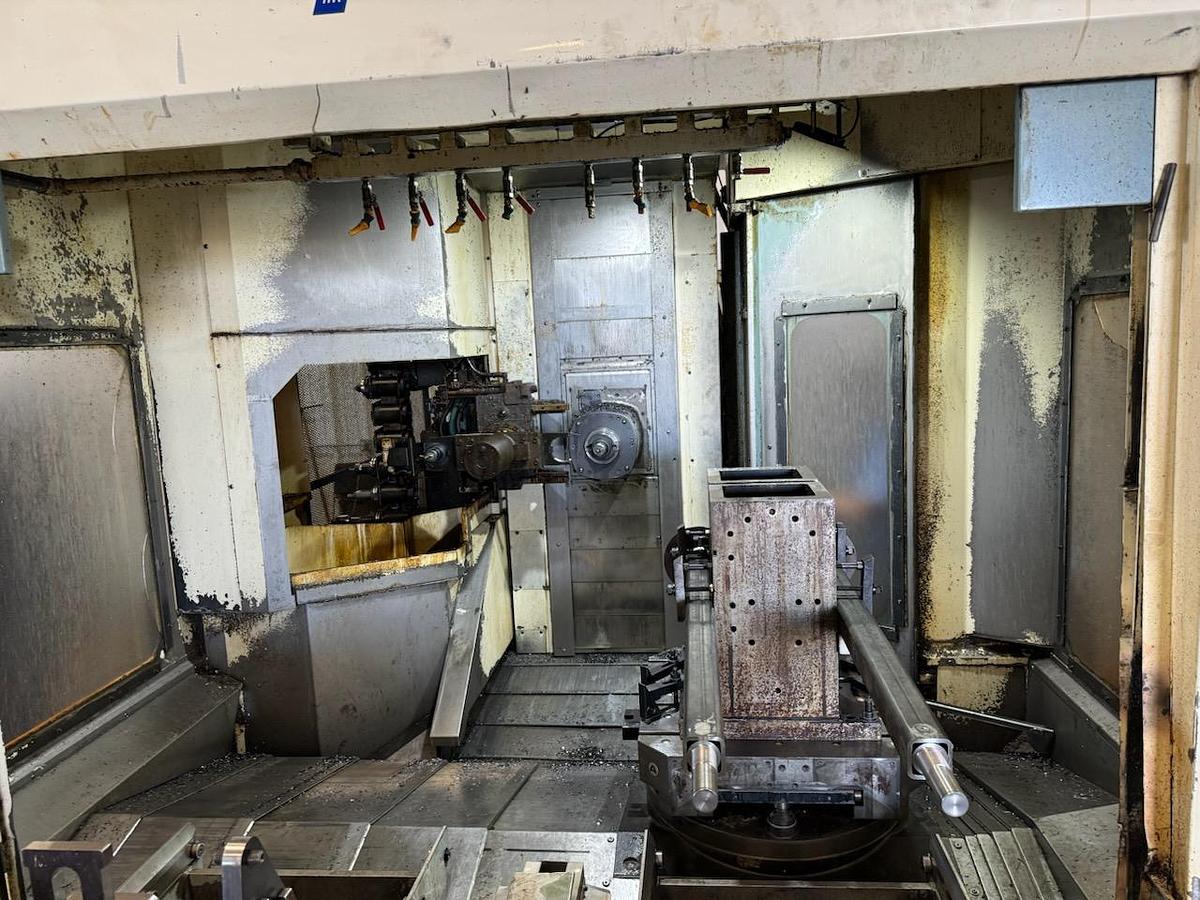 Used Niigata Horizontal Machining Center, Model 63, 24.5" X 24.5" Pallet, X-39.4", Y-33.5", Z-29.5", Cat 50 Taper, 35HP, 10,000RPM, Fanuc 16i