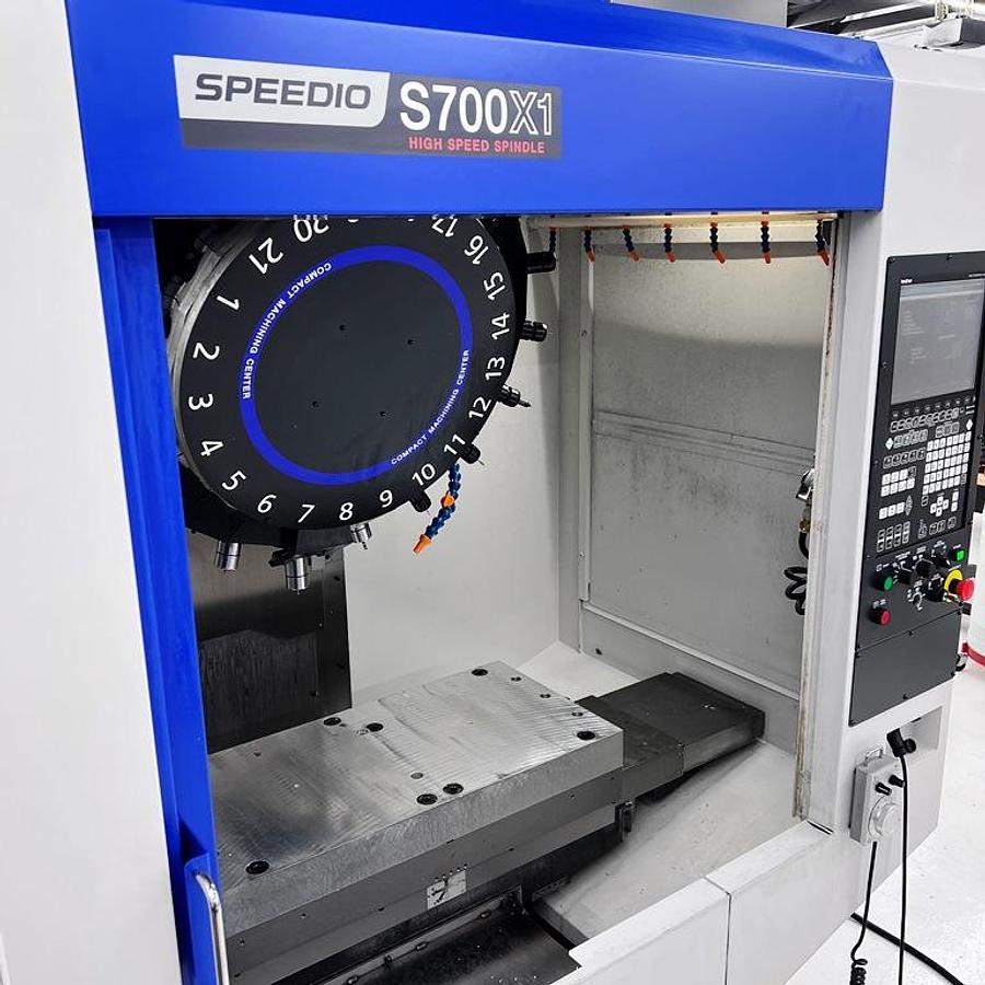 Used Brother Vertical Machining Center, Speedio S700X1, X-27.6", Y-15.7", Z-11.8" ,27,500 RPM, Brother COO CNC