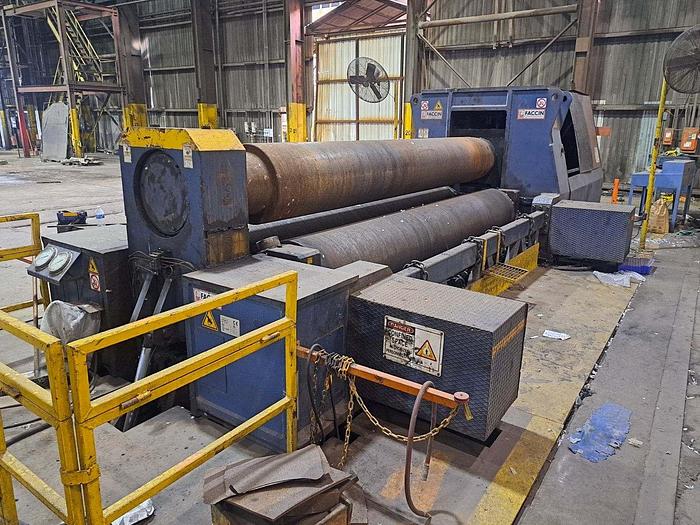 Used 2009 Faccin Plate Roll, Model 4072, Type HAV, 22" Rolls, 158" Roll Length