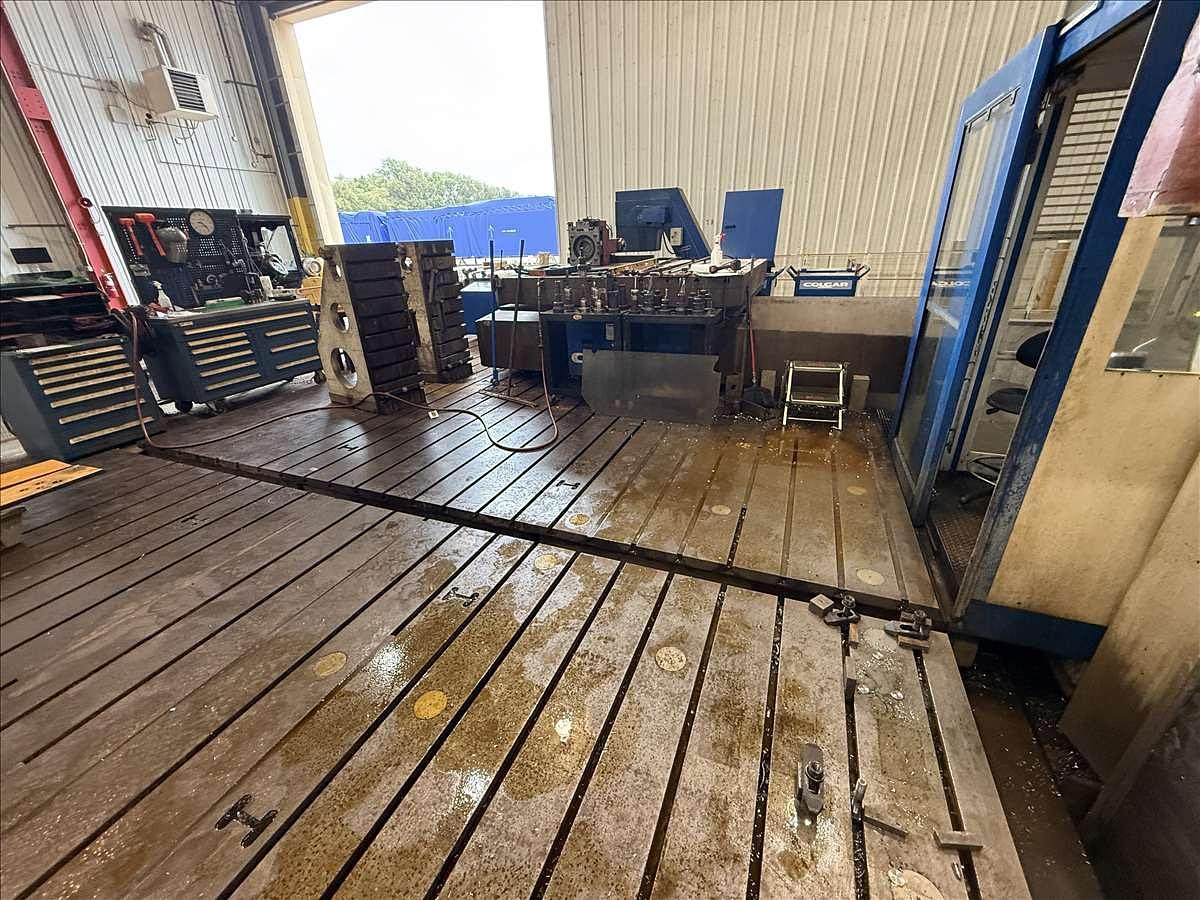 Used Colgar Ram Style Horizontal CNC Floor Boring Mill, 6.3" Spindle, X-433", Y-196", 236" 236", 3000 RPM, 100 HP, 2014, Heidenhain, TNC 530i