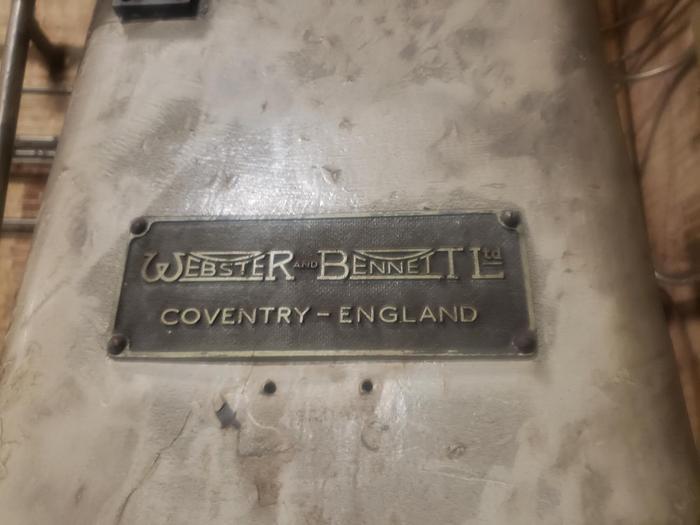 Used 48" Webster Bennet Vertical Turret Lathe, Swing 56", 22" Under rail, 30 HP, 150 RPM