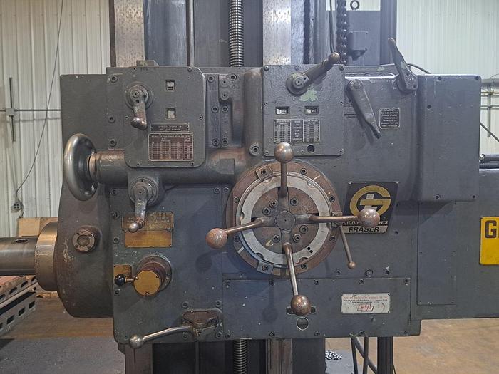 Used 5 " Giddings & Lewis Table Type Boring Mill, Model 70A-D5-T, Table 48" X 96", X Travel 84", Y Travel 72", Quill Travel 36", 20 HP, 975 RPM