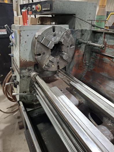 Used South Bend Engine lathe, Model 22" Turnado, 22" Swing, 80" Between Centers, 1800 RPM Spindle, 15" Chuck, 3" Spindle Bore