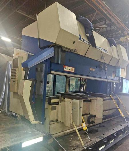Used Trumpf 350 Ton Press Brake, Model Trumabend V320, 13.5 162" Bed, 145" Between Housings, 50 HP