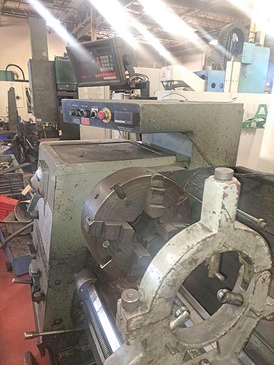Used South Bend Engine lathe, Model 22" Turnado, 22" Swing, 80" Between Centers, 1800 RPM Spindle, 15" Chuck, 3" Spindle Bore