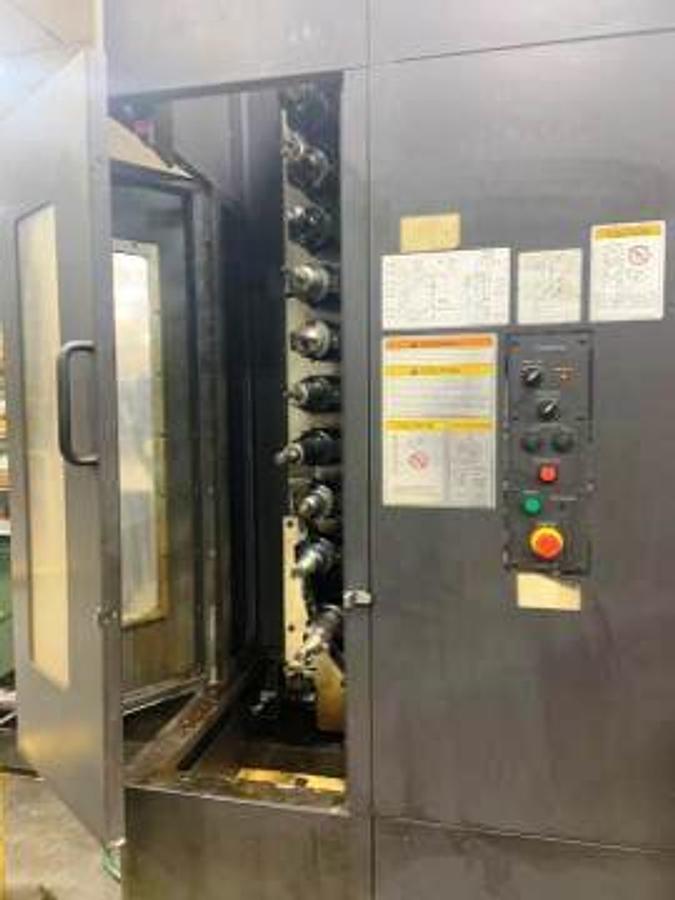 Used OKUMA MA-12500H CNC Horizontal Machining Center, X-118", Y-78", 49.5" X 49.5" Pallet, 360,000 degrees, OSP 300M CNC, 2014
