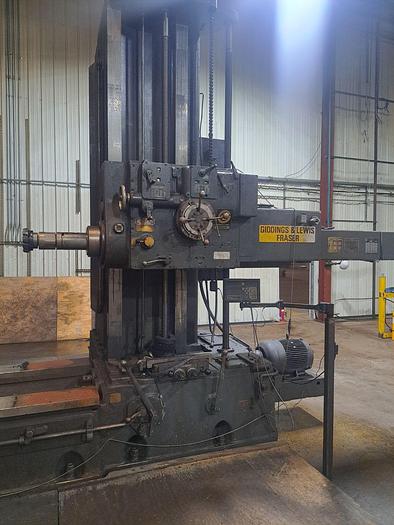 Used 5 " Giddings & Lewis Table Type Boring Mill, Model 70A-D5-T, Table 48" X 96", X Travel 84", Y Travel 72", Quill Travel 36", 20 HP, 975 RPM
