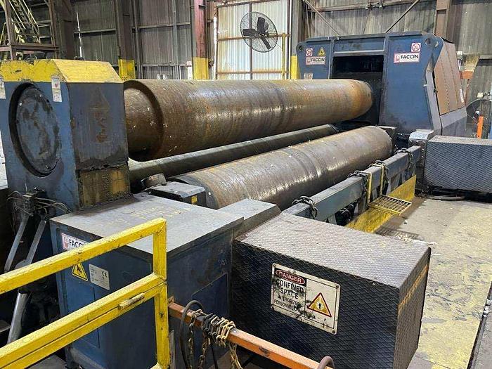 Used 2009 Faccin Plate Roll, Model 4072, Type HAV, 22" Rolls, 158" Roll Length