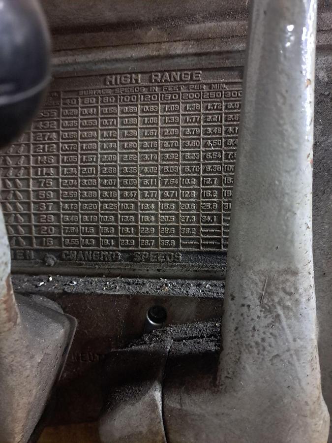 Used Axelson Engine Lathe, 34' Swing, 25.5" Swing over Cross slide, 288" Between Centers, Threading, Taper, Full Length Chip Pan