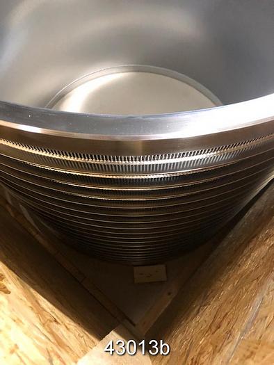 Used Voith MSM 08/08 Tertiary Fine Screen Valeo Design P 05-35-10 Profile .20mm Slots #43013