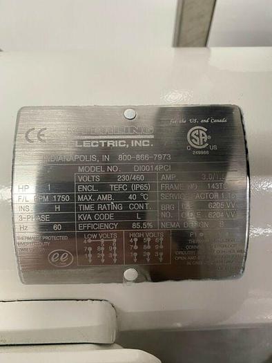 Used Alfa Laval SRU1 Rotary Lobe Pump on a SS Skid w/ Sterling 1HP Motor & Controller