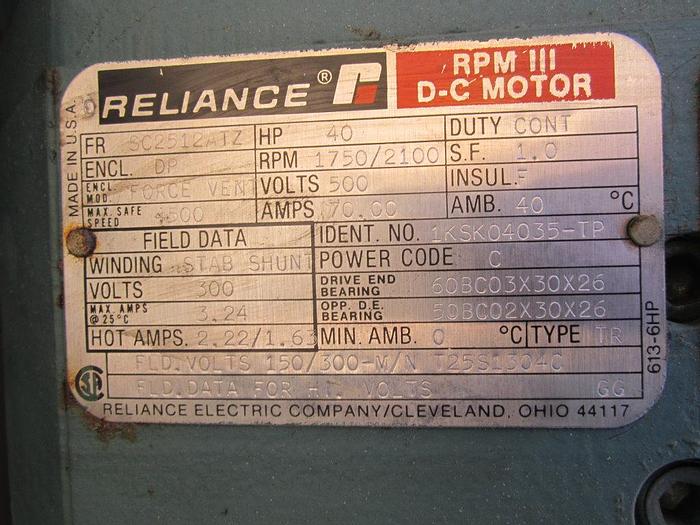 Used Extruder, 2.5" dia, NRM, Mdl 2-5-24.1, 40 HP, Plastics, #S739219