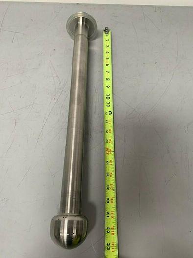 Used Stainless Steel 23" Spray Ball w/ 1 1/2" Sanitary Fittings