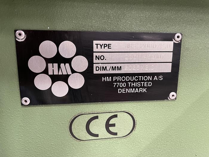 Gebruikt HM guillotineschaar JBS-2000/2,0