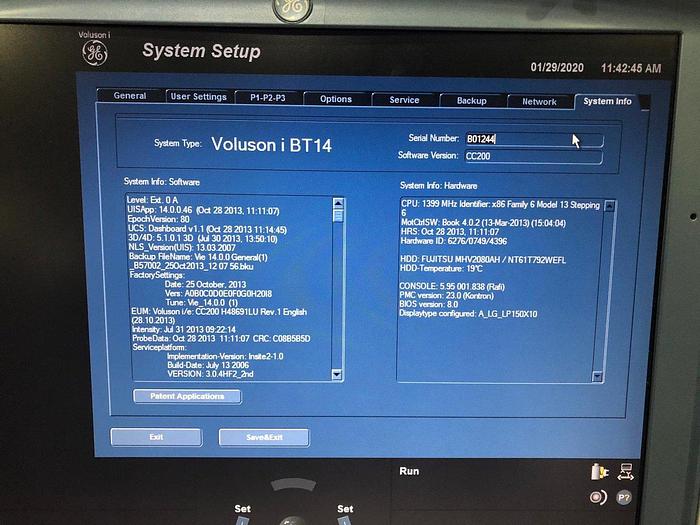 Gebraucht GE Voluson i BT14 tragbares Ultraschallsystem inklusiv Trolley mit 1 Sonde, ROM DVD