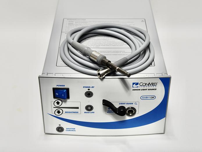 Used Conmed Linvatec LS7500  Xenon Light Source with Fiber Optic Cable