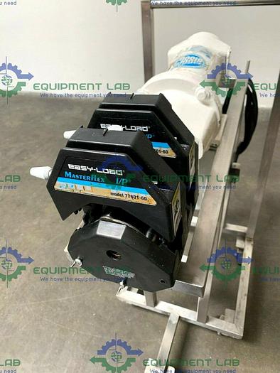 Used Master Flex I/P 77601-60 Easy-Load Peristaltic Pump Skid w/ 1/2 HP Motor & Drive