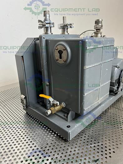 Used Welch 1402 DuoSeal Belt-Driven Rotary Vane Vacuum Pump 115/230V