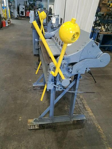 Used 36" Inch Peck Stow Sheet Metal Finger Brake Made In USA 16 Gauge Bender
