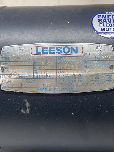 Used Leeson C6T34NB1C 3 PH 1/2HP