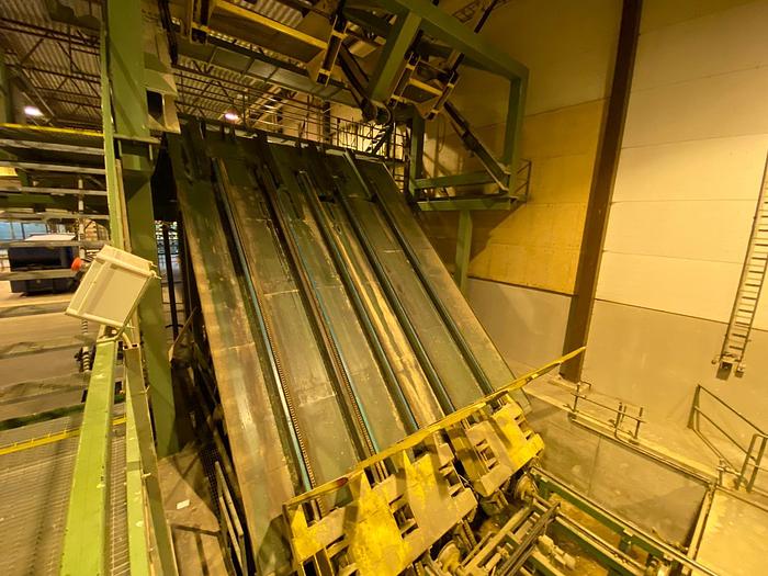 Used 2003 Waco Maxi/Almab planing line 350 m/min