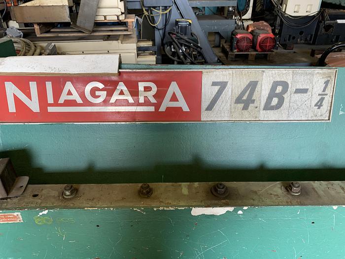 Used NIAGARA 48" X 1/4" MECHANICAL SHEAR