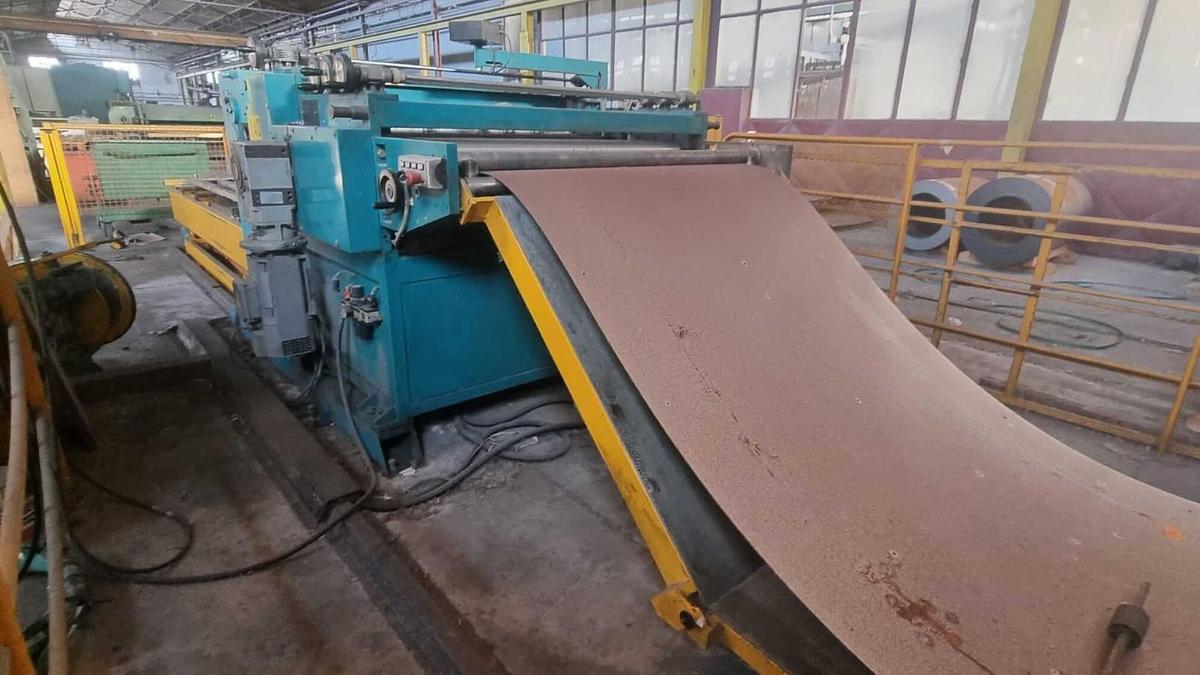 Used  BELGIUS 1500x1.5/2mm Multi-Blanking Line #4921