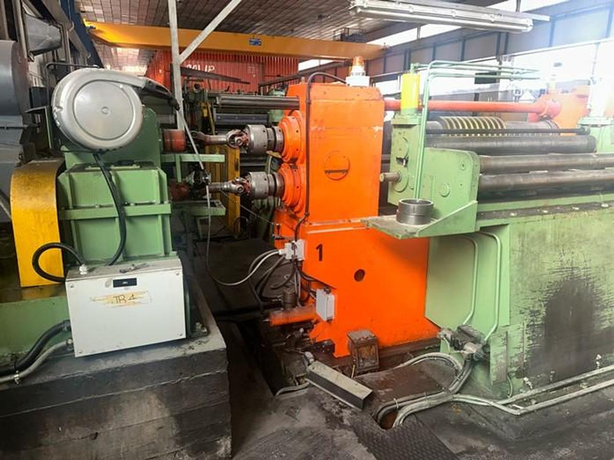 Used  F&P 1250mm x .2-1.8mm / 15ton Slitting Line for sale (Used)