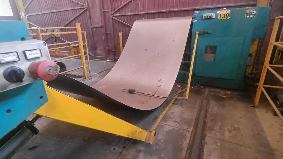 Used  BELGIUS 1500x1.5/2mm Multi-Blanking Line #4921