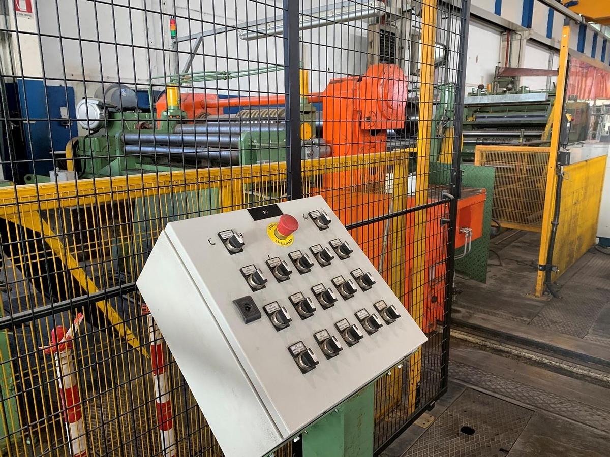 Used  F&P 1250mm x .2-1.8mm / 15ton Slitting Line for sale (Used)