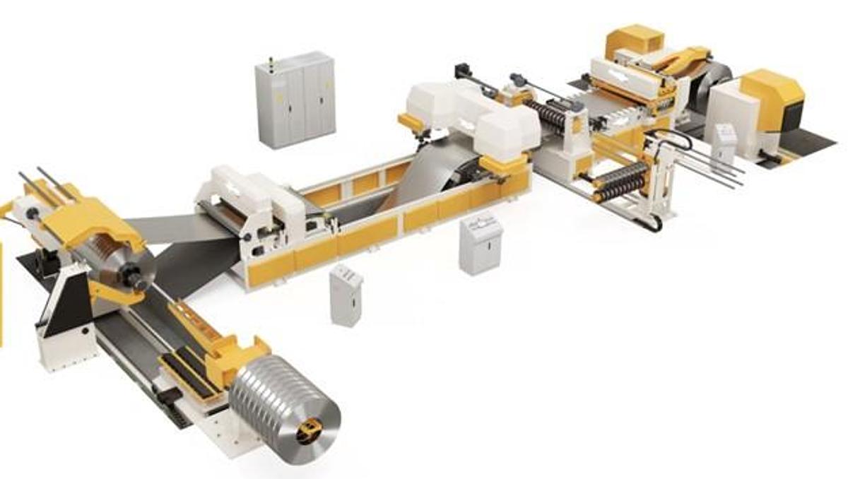New F&P 1550x3.5mm / 15ton Slitting Line